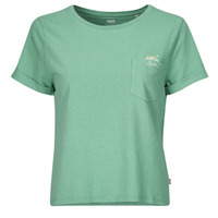 tekstylia Damskie T-shirty z krótkim rękawem Levi's GR MARGOT POCKET TEE Zielony