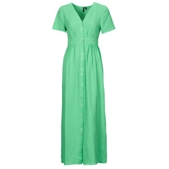 tekstylia Damskie Sukienki długie Vero Moda VMNATALI Zielony