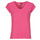 tekstylia Damskie T-shirty z krótkim rękawem Pieces PCBILLO TEE LUREX STRIPES Różowy