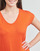 tekstylia Damskie T-shirty z krótkim rękawem Pieces PCBILLO TEE LUREX STRIPES Pomarańczowy