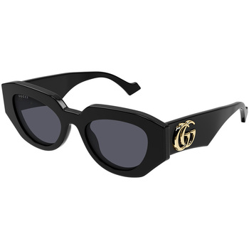 Zegarki & Biżuteria  okulary przeciwsłoneczne Gucci Occhiali da Sole  GG1421S 001 Czarny