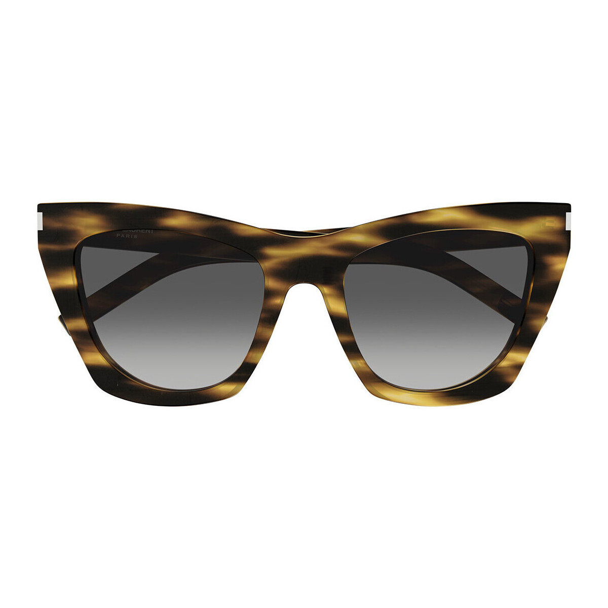 Zegarki & Biżuteria  Damskie okulary przeciwsłoneczne Yves Saint Laurent Occhiali da Sole Saint Laurent New Wave SL 214 Kate 024 Brązowy