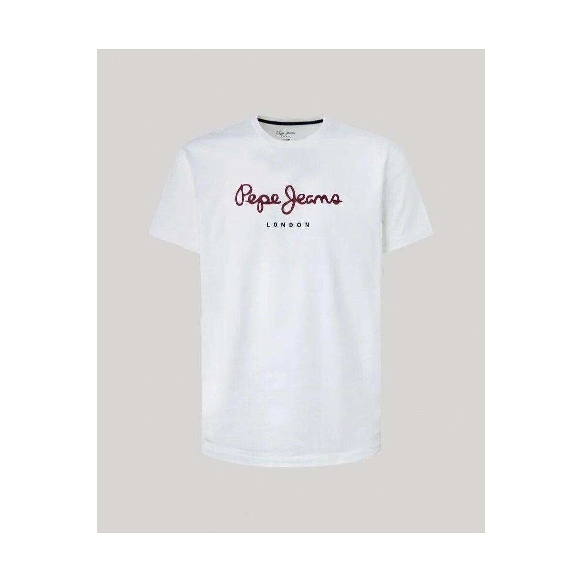 tekstylia Męskie T-shirty z krótkim rękawem Pepe jeans PM508208 EGGO Biały