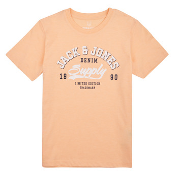 tekstylia Chłopiec T-shirty z krótkim rękawem Jack & Jones JJELOGO TEE SS NECK 2 COL 23/24 NOOS JNR Pomarańczowy