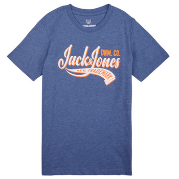 tekstylia Chłopiec T-shirty z krótkim rękawem Jack & Jones JJELOGO TEE SS NECK 2 COL 23/24 NOOS JNR Marine