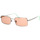 Zegarki & Biżuteria  okulary przeciwsłoneczne Retrosuperfuture Occhiali da Sole  Linea Mineral Pink L6L Srebrny