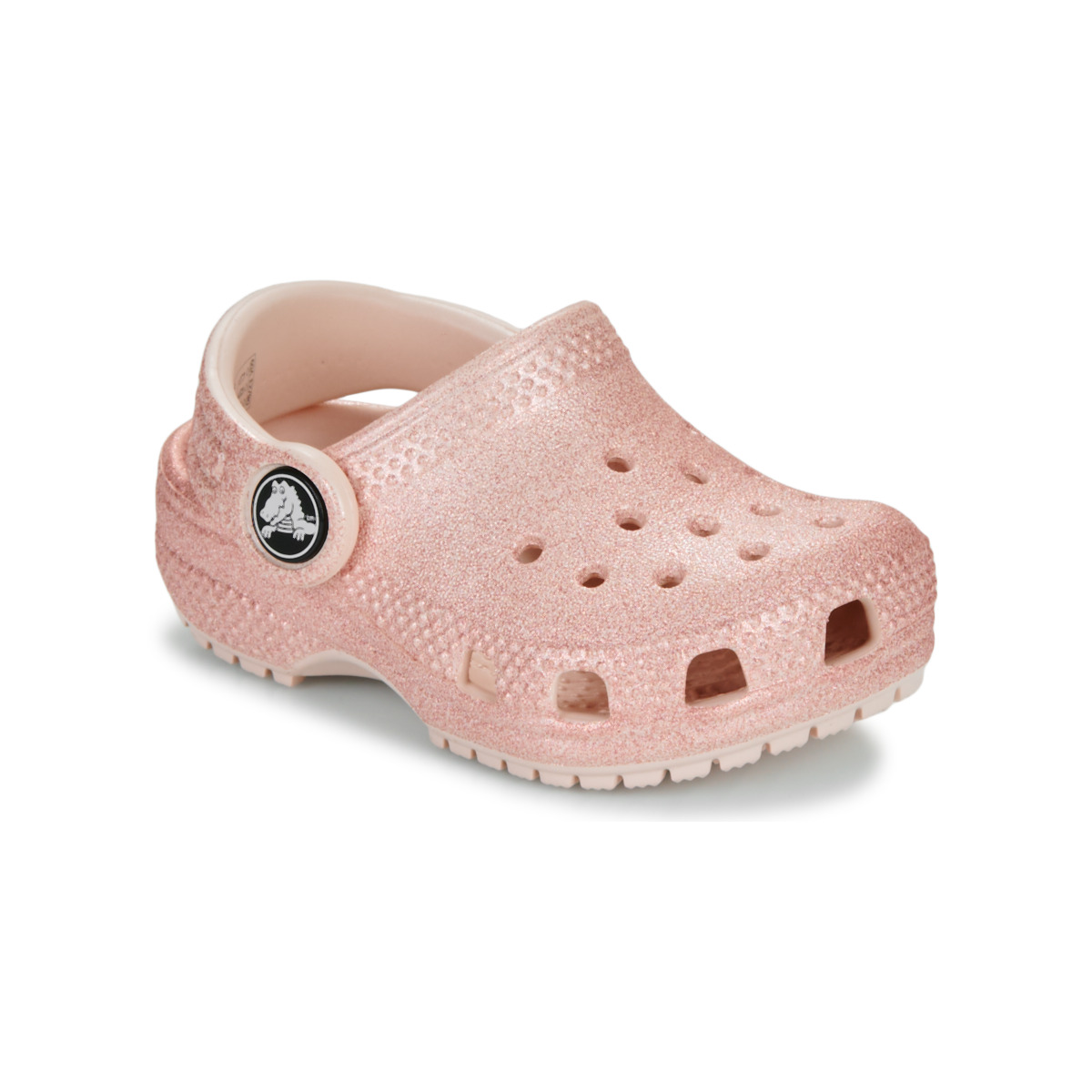 Buty Dziewczynka Chodaki Crocs Classic Glitter Clog T Różowy / Glitter