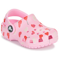 Buty Dziewczynka Chodaki Crocs Classic VDay Clog T Różowy / Czerwony