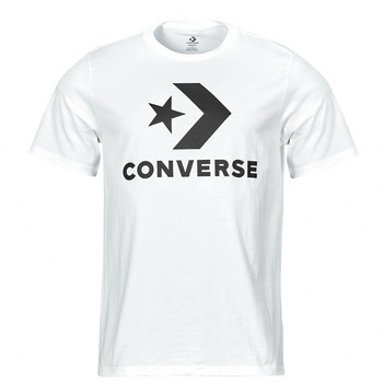 tekstylia T-shirty z krótkim rękawem Converse STAR CHEVRON TEE WHITE Biały