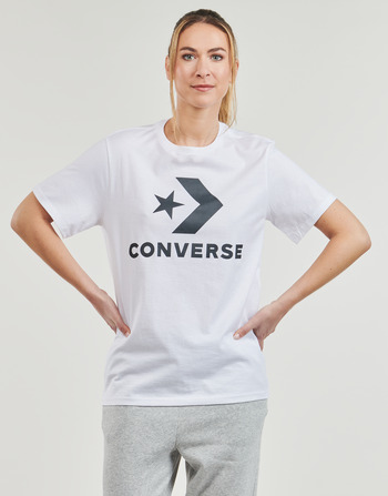 Converse STAR CHEVRON TEE WHITE Biały