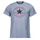 tekstylia T-shirty z krótkim rękawem Converse CHUCK PATCH TEE THUNDER DAZE Niebieski