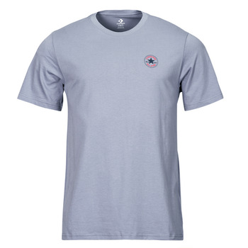 tekstylia T-shirty z krótkim rękawem Converse CORE CHUCK PATCH TEE THUNDER DAZE Niebieski