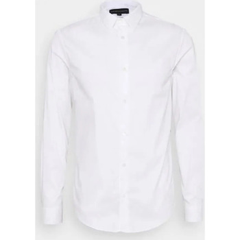tekstylia Męskie Koszule z długim rękawem Emporio Armani  Biały