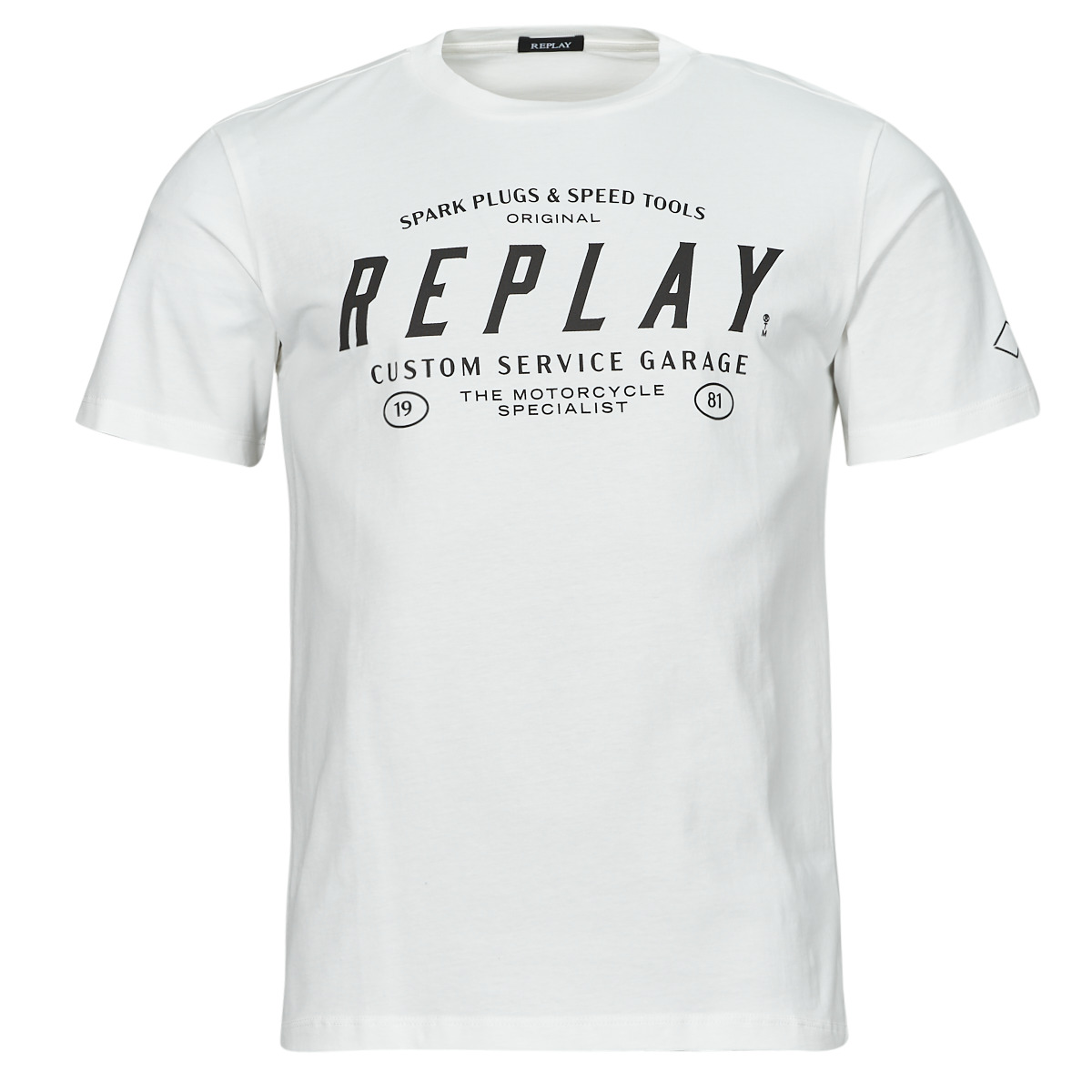 tekstylia Męskie T-shirty z krótkim rękawem Replay M6840-000-2660 Biały