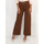 tekstylia Damskie Spodnie La Modeuse 69122_P161122 Brązowy
