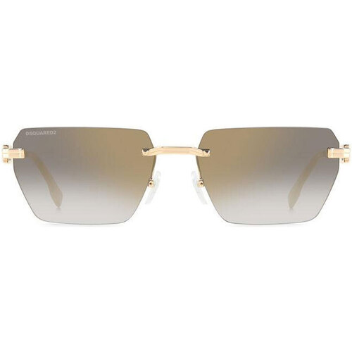 Zegarki & Biżuteria  okulary przeciwsłoneczne Dsquared Occhiali da Sole  D2 0102/S RHL Złoty