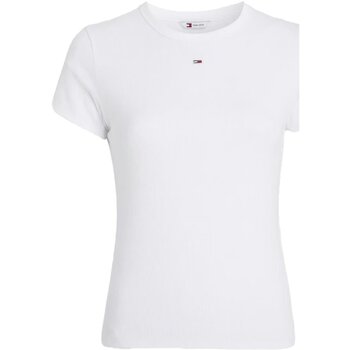tekstylia Damskie T-shirty i Koszulki polo Tommy Jeans DW0DW17383 Biały