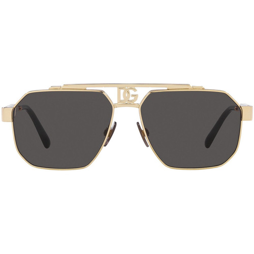 Zegarki & Biżuteria  okulary przeciwsłoneczne D&G Occhiali da Sole Dolce&Gabbana DG2294 02/87 Złoty