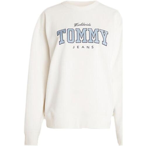 tekstylia Damskie Bluzy Tommy Hilfiger  Biały
