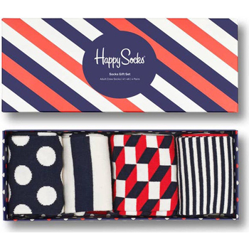 Happy socks Classic Navy 4-Pack Gift Box Wielokolorowy