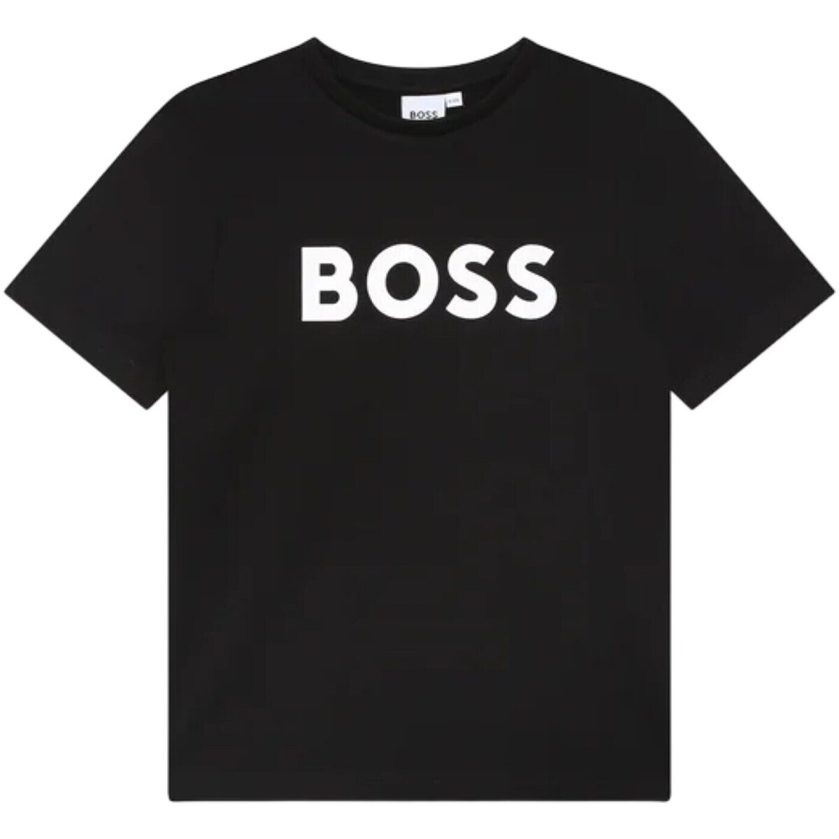tekstylia Chłopiec T-shirty z długim rękawem BOSS J25P24 Czarny