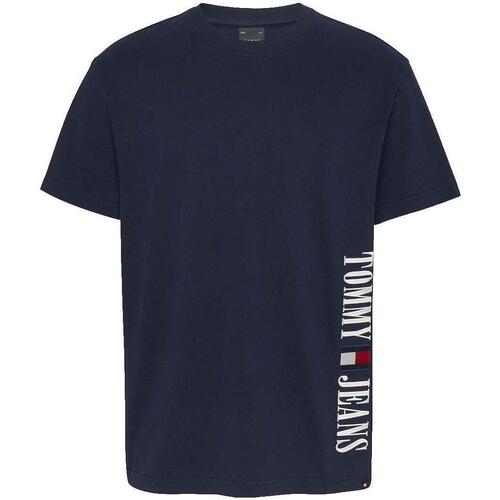 tekstylia Męskie T-shirty z krótkim rękawem Tommy Hilfiger  Niebieski