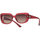 Zegarki & Biżuteria  Damskie okulary przeciwsłoneczne Bulgari Occhiali da Sole  BV8261 5528E2 Czerwony
