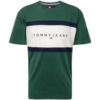 tekstylia Męskie T-shirty z krótkim rękawem Tommy Hilfiger  Zielony