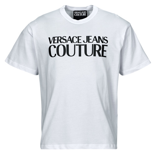 tekstylia Męskie T-shirty z krótkim rękawem Versace Jeans Couture 76GAHG01 Biały