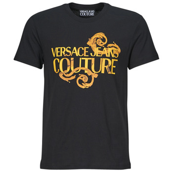 tekstylia Męskie T-shirty z krótkim rękawem Versace Jeans Couture 76GAHG00 Czarny