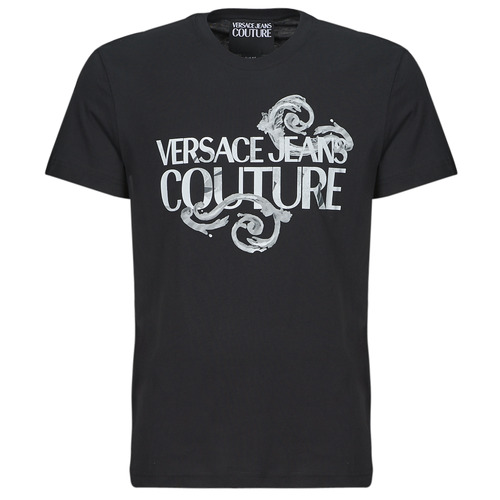 tekstylia Męskie T-shirty z krótkim rękawem Versace Jeans Couture 76GAHG00 Czarny