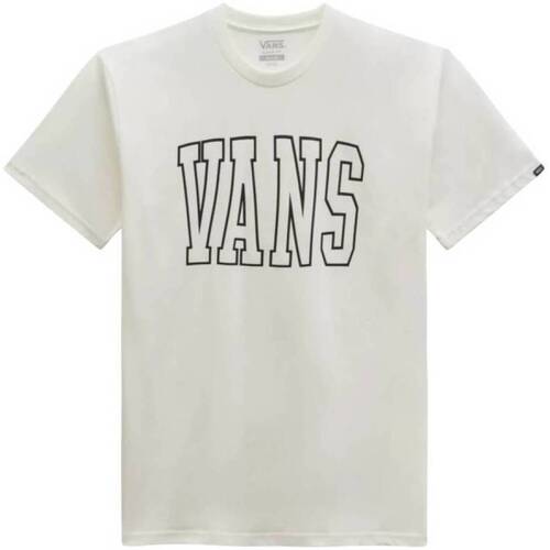 tekstylia Męskie Koszule z krótkim rękawem Vans ARCHED LINE SS Biały