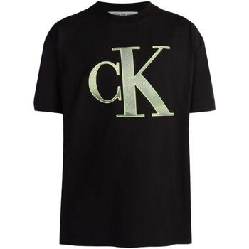 tekstylia Męskie T-shirty z krótkim rękawem Calvin Klein Jeans  Czarny