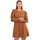 tekstylia Damskie Sukienki La Modeuse 69280_P161383 Brązowy
