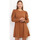 tekstylia Damskie Sukienki La Modeuse 69280_P161383 Brązowy