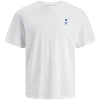 tekstylia Chłopiec T-shirty z krótkim rękawem Jack & Jones  Biały