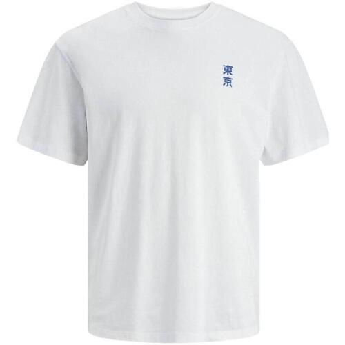 tekstylia Chłopiec T-shirty z krótkim rękawem Jack & Jones  Biały