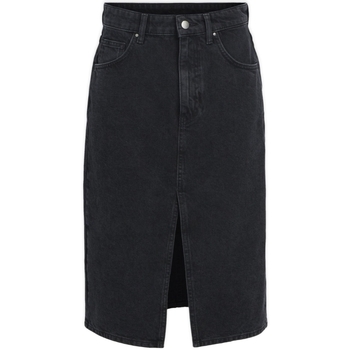 tekstylia Damskie Spódnice Object Noos Harlow Midi Skirt - Black Czarny