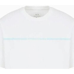 tekstylia Męskie T-shirty z krótkim rękawem EAX 3DZTLG ZJ9JZ Biały