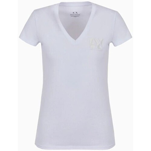 tekstylia Damskie T-shirty i Koszulki polo EAX 3DYT03 YJ3RZ Biały