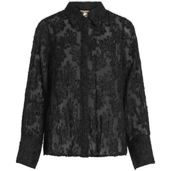 tekstylia Damskie Topy / Bluzki Vila Kyoto Shirt L/S - Black Czarny