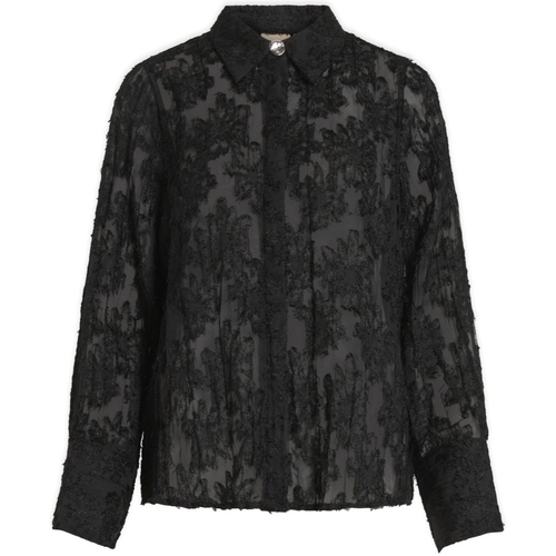 tekstylia Damskie Topy / Bluzki Vila Kyoto Shirt L/S - Black Czarny