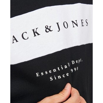 Jack & Jones 12249979 ETIMO BLOCKING SWEAT CRWE NECK Czarny