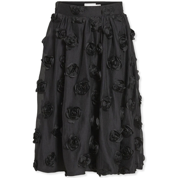 tekstylia Damskie Spódnice Vila Flory Skirt L/S - Black Czarny