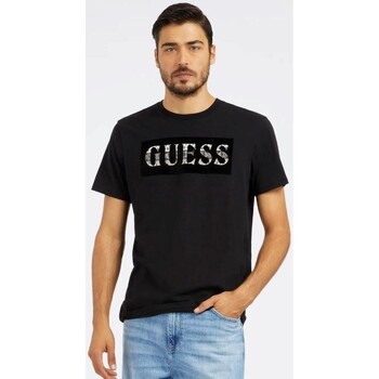 tekstylia Męskie T-shirty z krótkim rękawem Guess M4RI70K9RM1 Czarny
