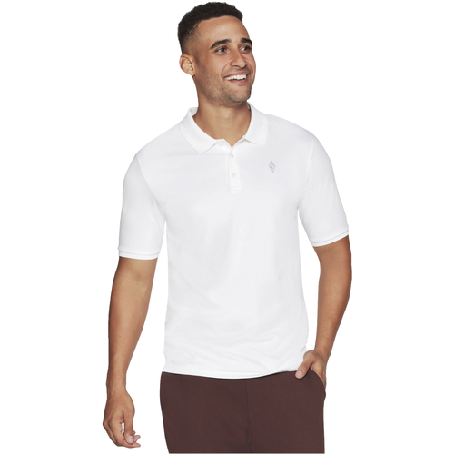 tekstylia Męskie Koszulki polo z krótkim rękawem Skechers Off Duty Polo Shirt Biały
