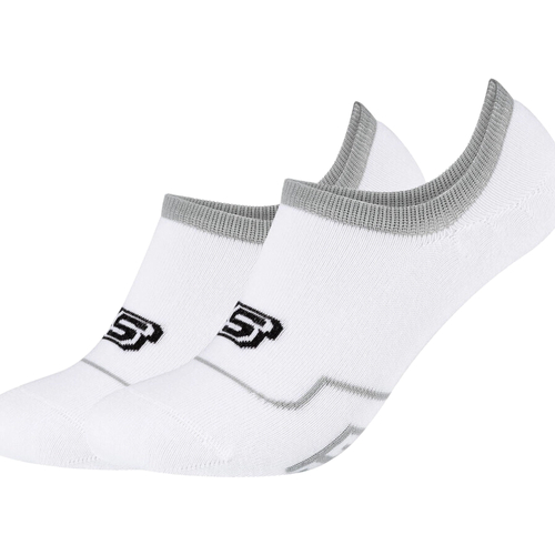 Dodatki Stopki Skechers 2PPK Cushioned Footy Socks Biały