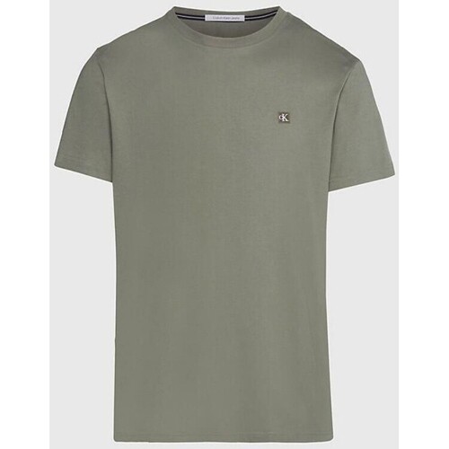 tekstylia Męskie T-shirty z krótkim rękawem Calvin Klein Jeans J30J325268LDY Zielony