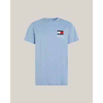 tekstylia Męskie T-shirty z krótkim rękawem Tommy Hilfiger DM0DM18263C3S Niebieski