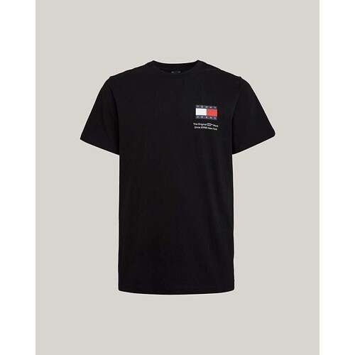 tekstylia Męskie T-shirty z krótkim rękawem Tommy Hilfiger DM0DM18263BDS Czarny